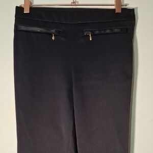 H&M Navy Blue Skinny Satin Style Pants Size 6